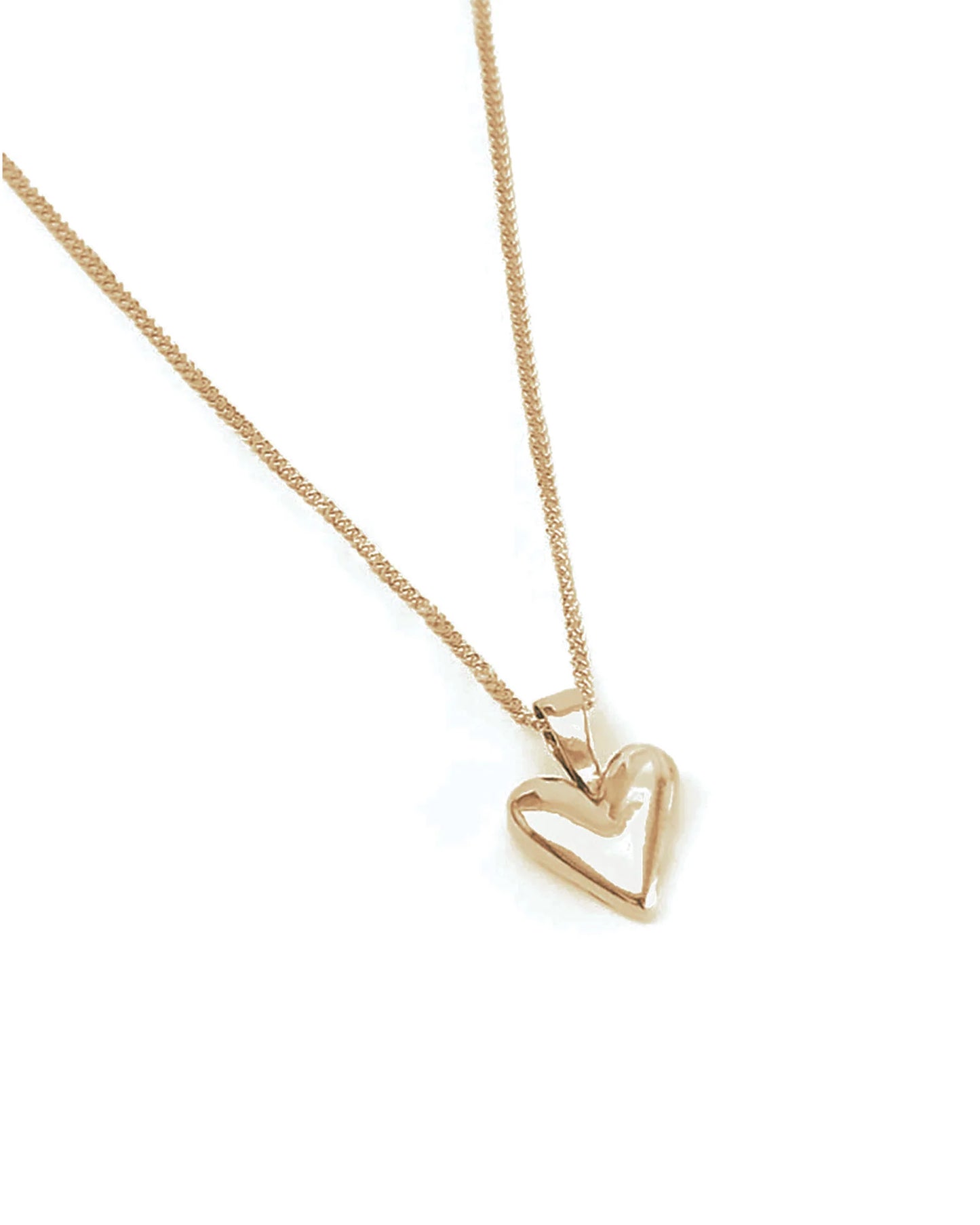 Wolf Circus Baby Heart Necklace in Gold