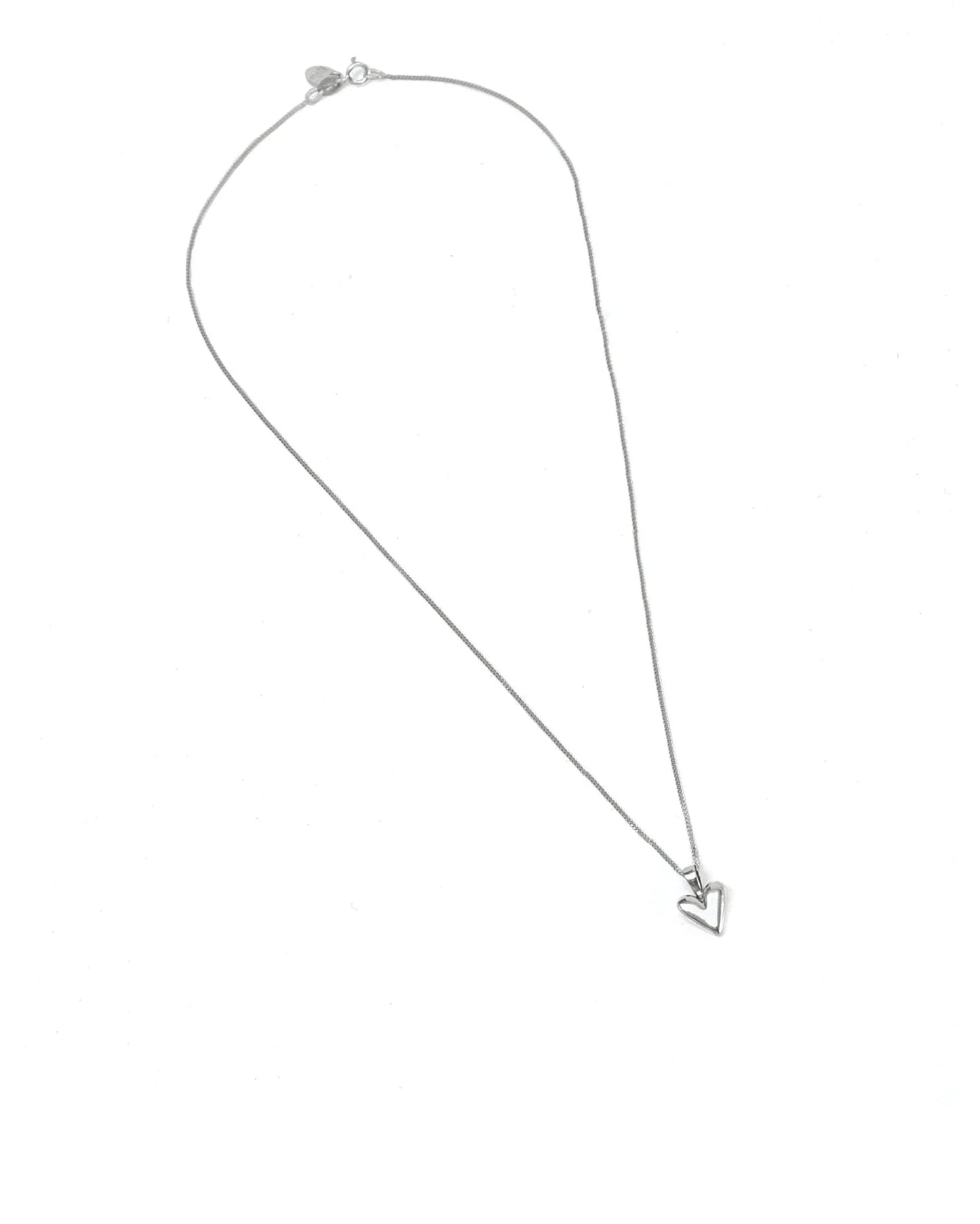 Wolf Circus Baby Heart Necklace in Sterling Silver