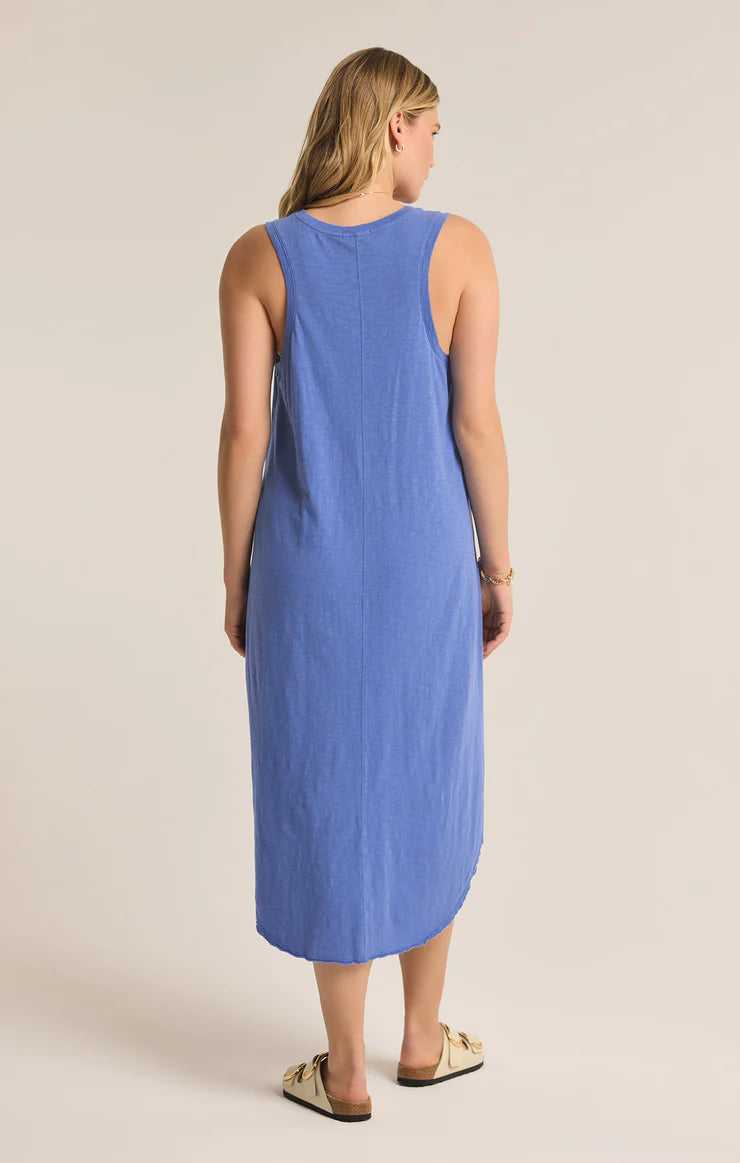 Z Supply Blue Waves Reverie Slub Midi Dress