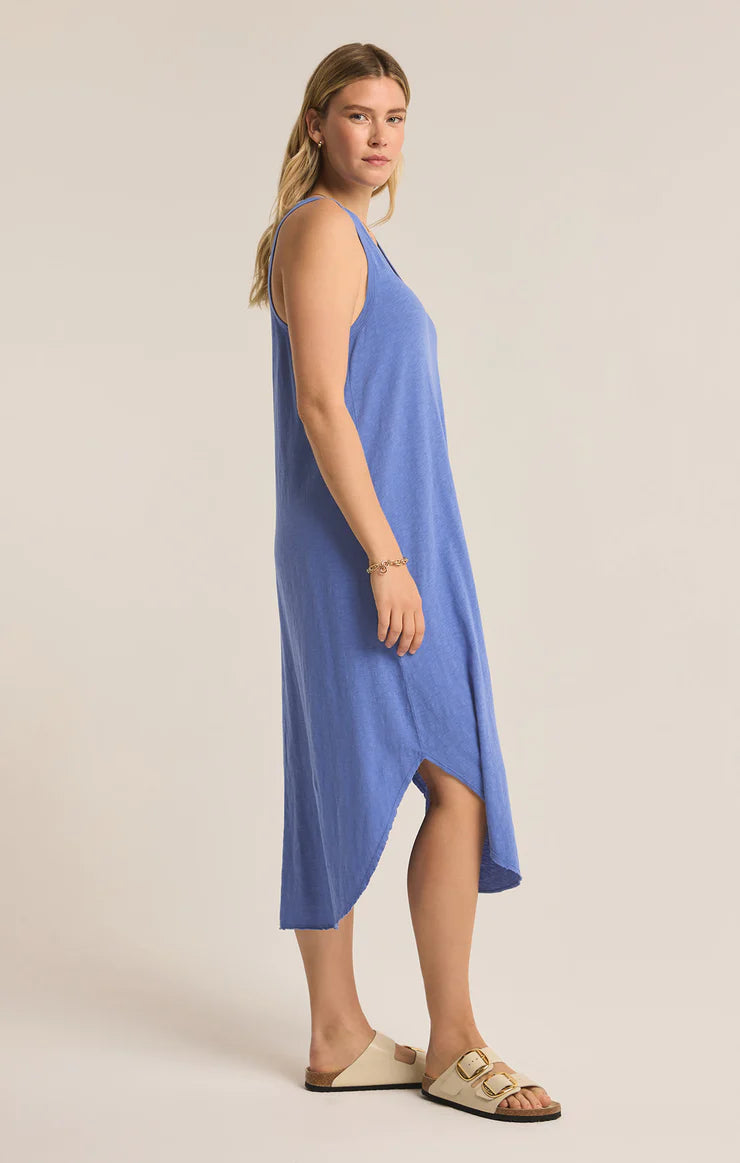 Z Supply Blue Waves Reverie Slub Midi Dress