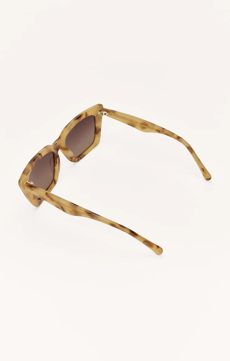 Z Supply Feel Good Polarized Sunglasses- Blonde Tortoise