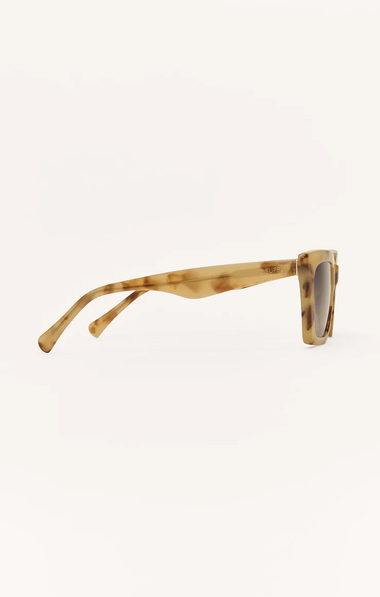 Z Supply Feel Good Polarized Sunglasses- Blonde Tortoise