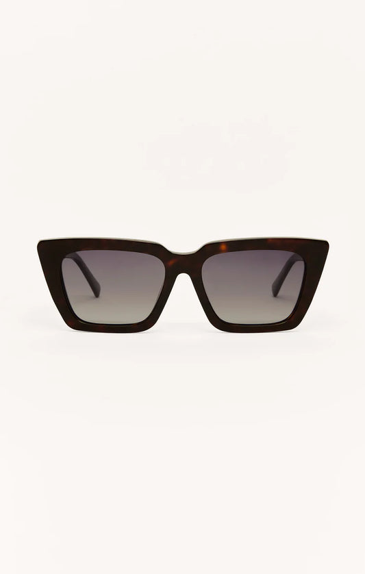 Z Supply Feel Good Polarized Sunglasses- Dark Tortoise