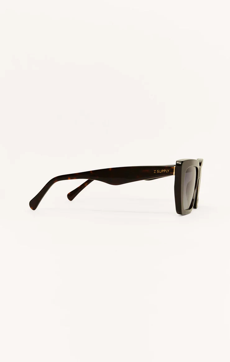 Z Supply Feel Good Polarized Sunglasses- Dark Tortoise