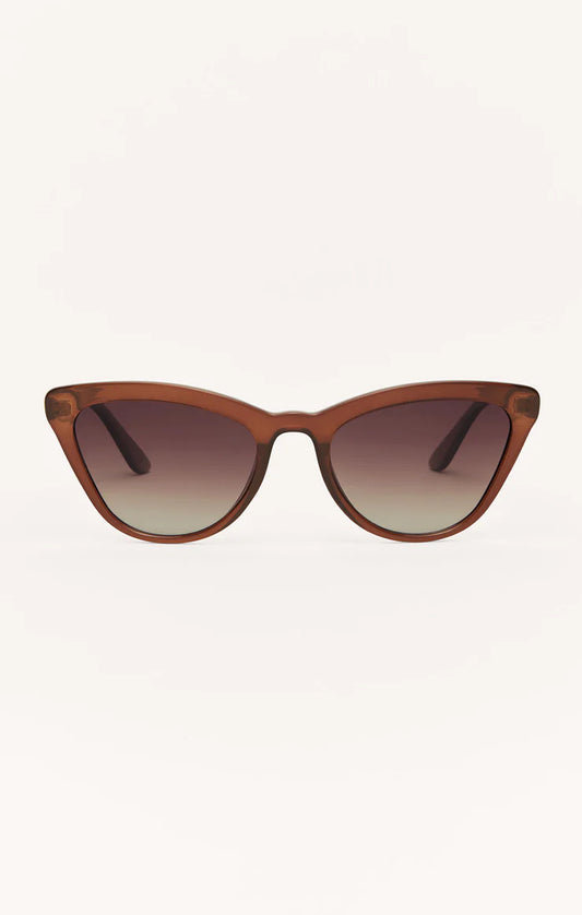 Z Supply Rooftop Polarized Sunglasses- Chestnut