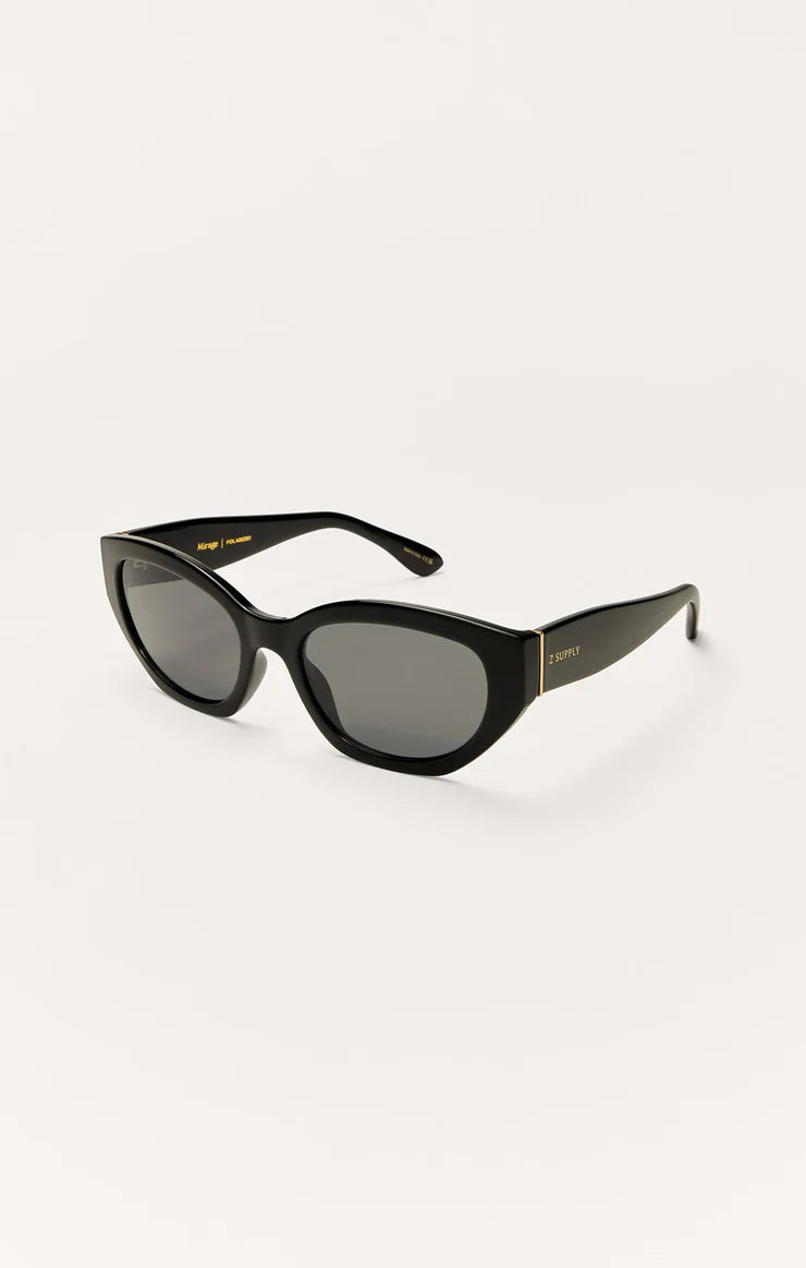 Z Supply Mirage Polarized Sunglasses- Polished Black