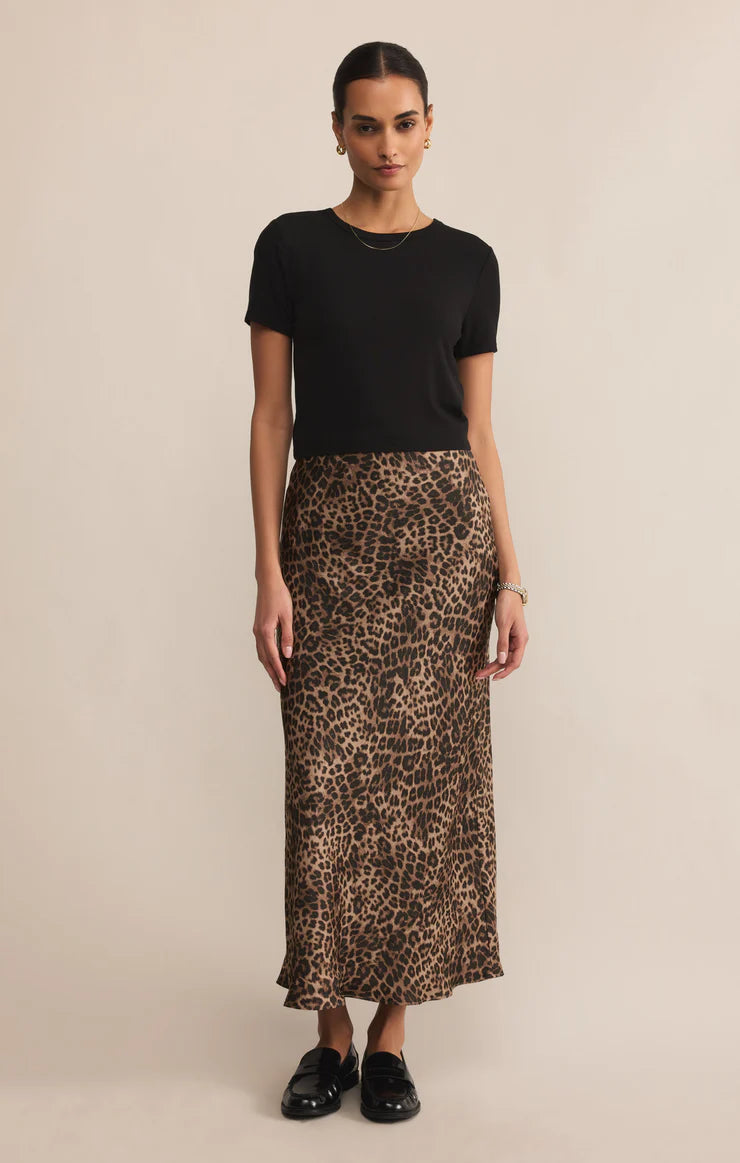 Z Supply Izabel Leopard Skirt
