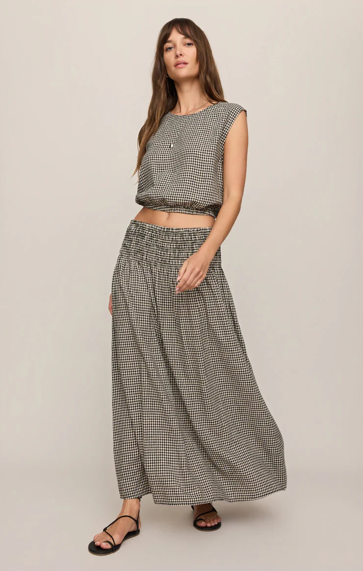 Z Supply Brooke Gingham Maxi Skirt