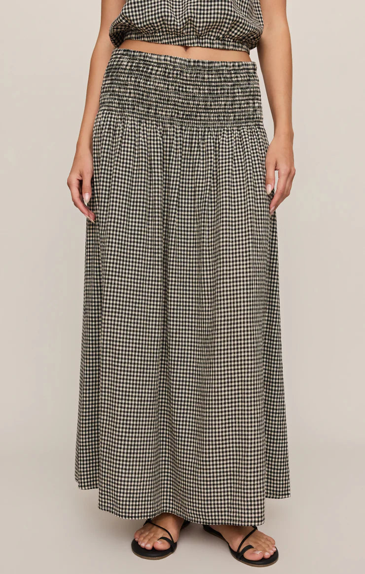 Z Supply Brooke Gingham Maxi Skirt