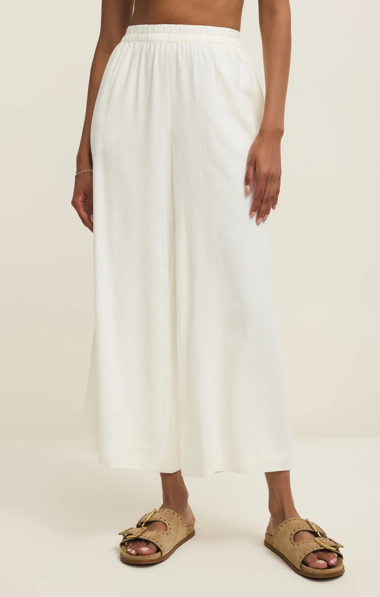 Z Supply White Scout Linen Pant