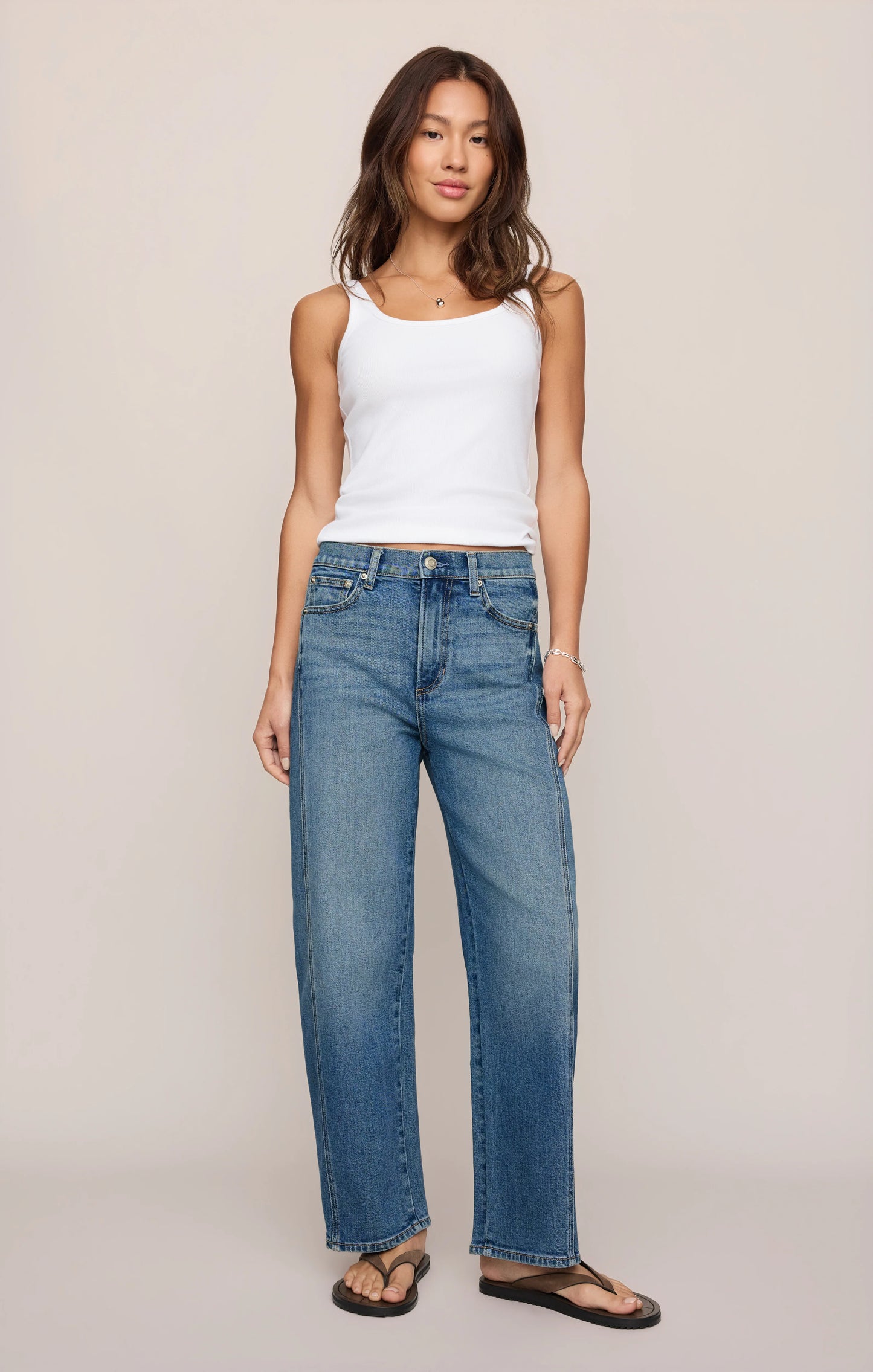 Z Supply Luna High Rise Bowed Jean