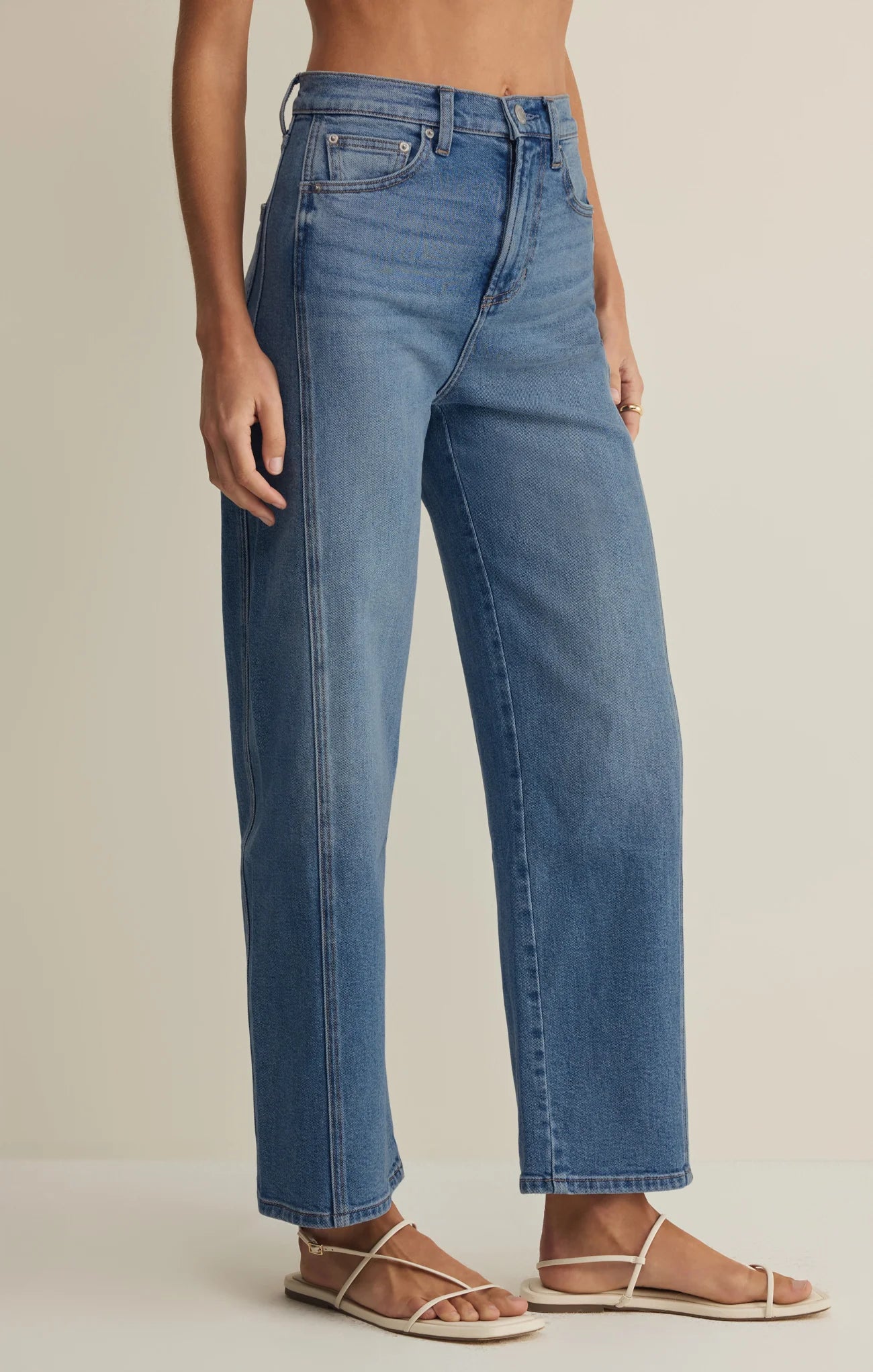 Z Supply Luna High Rise Bowed Jean