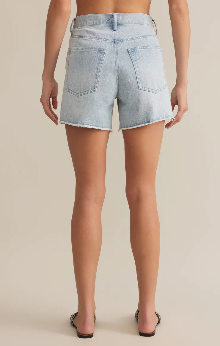 Z Supply Faded Indigo Everyday Hi Rise Denim Short