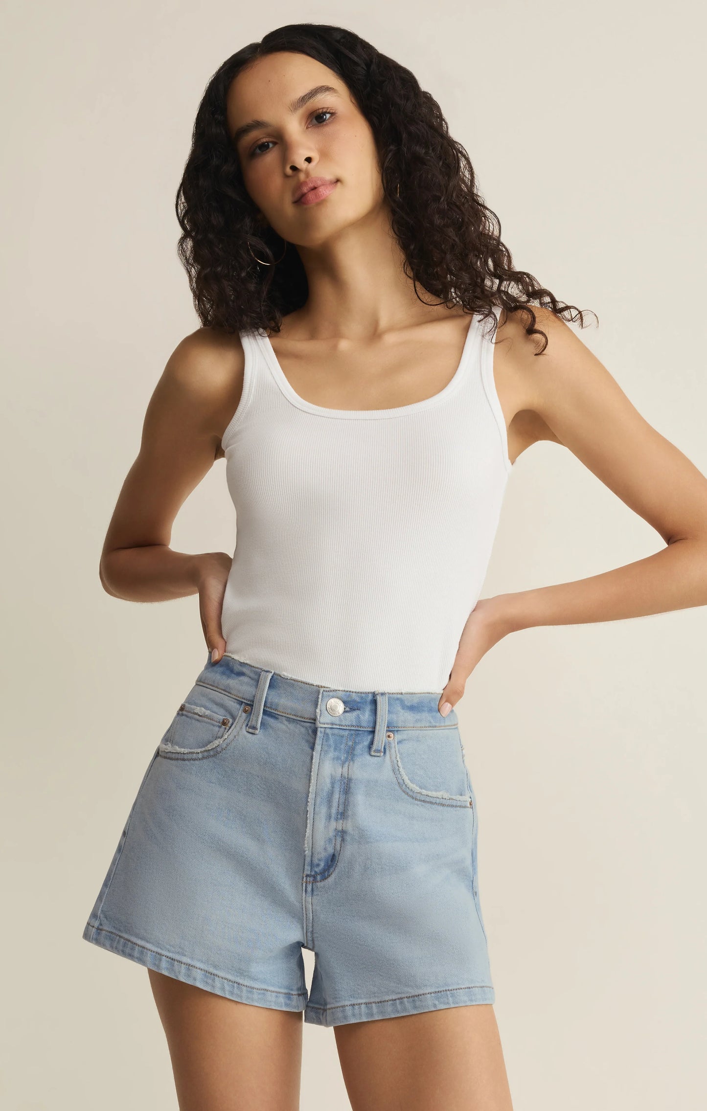 Z Supply Camila A-Line Denim Short