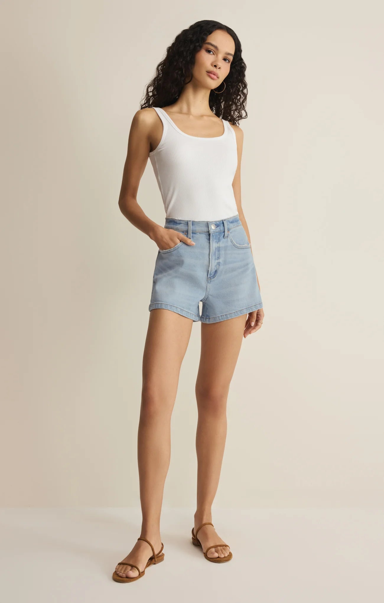 Z Supply Camila A-Line Denim Short