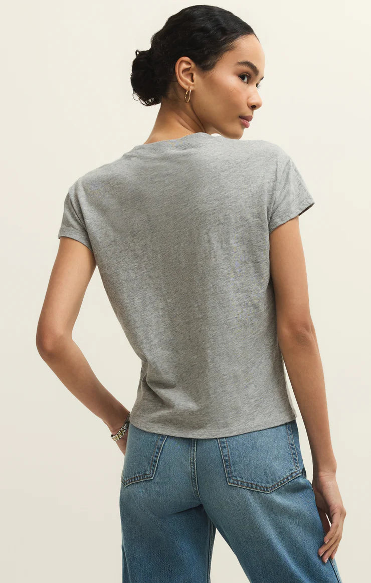 Z Supply Classic Heather Grey Modern Slub Tee