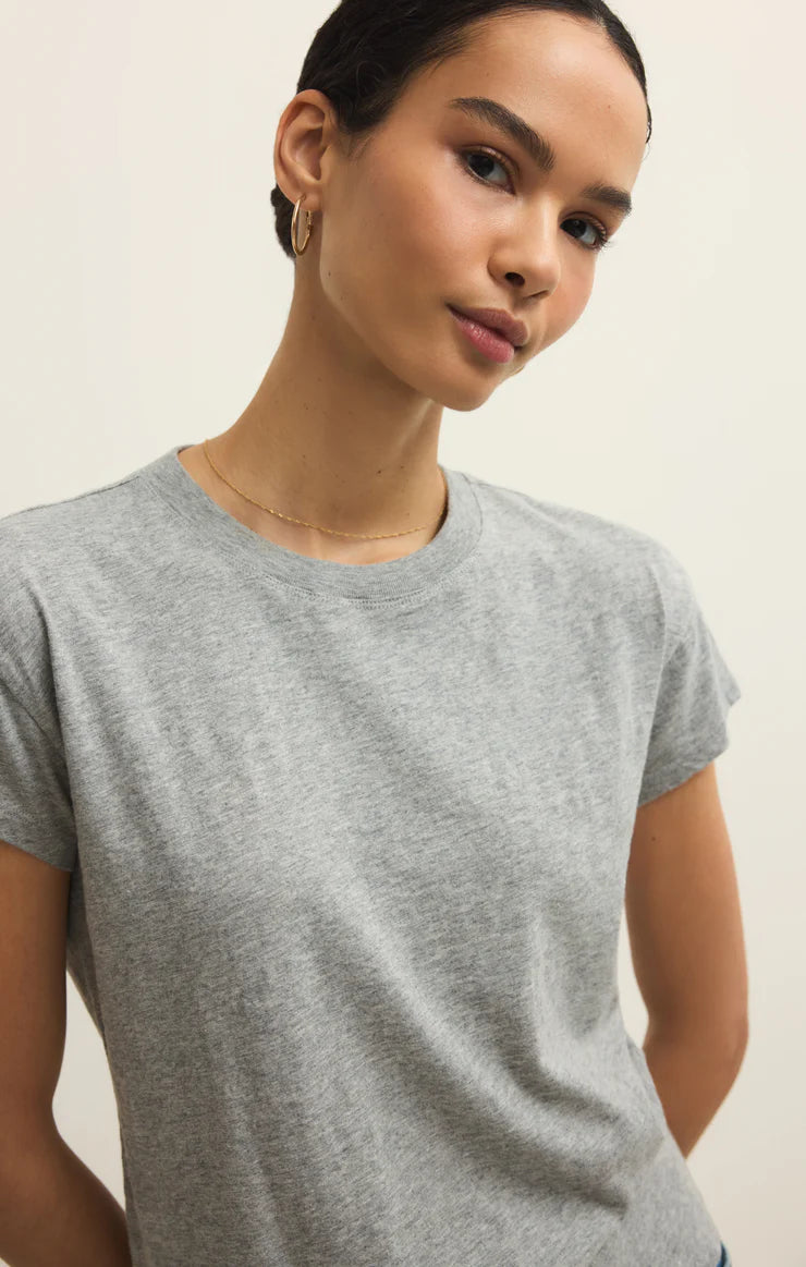 Z Supply Classic Heather Grey Modern Slub Tee