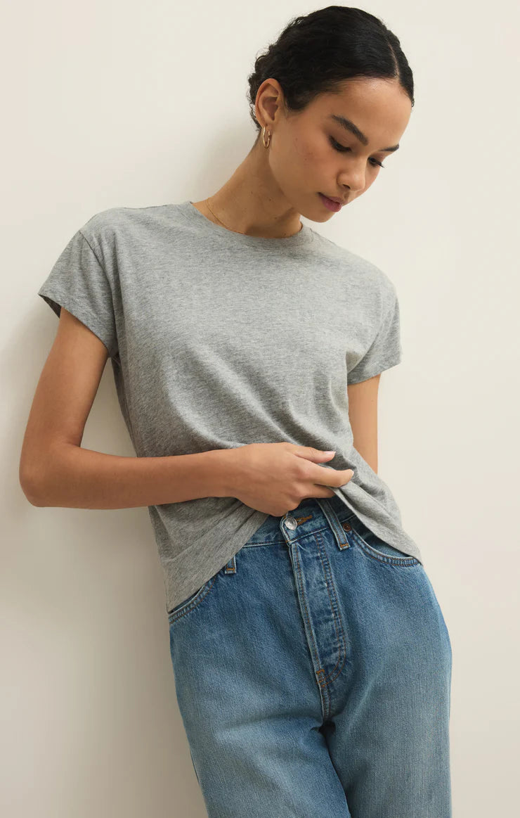 Z Supply Classic Heather Grey Modern Slub Tee