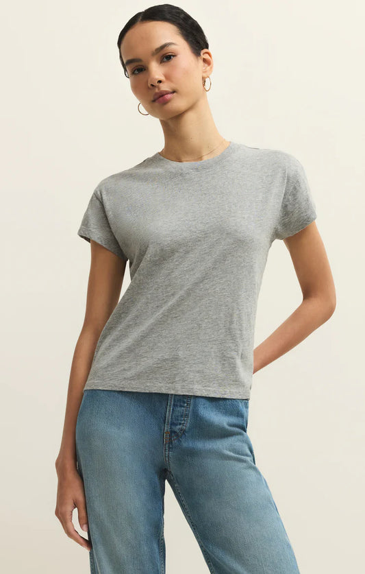 Z Supply Classic Heather Grey Modern Slub Tee