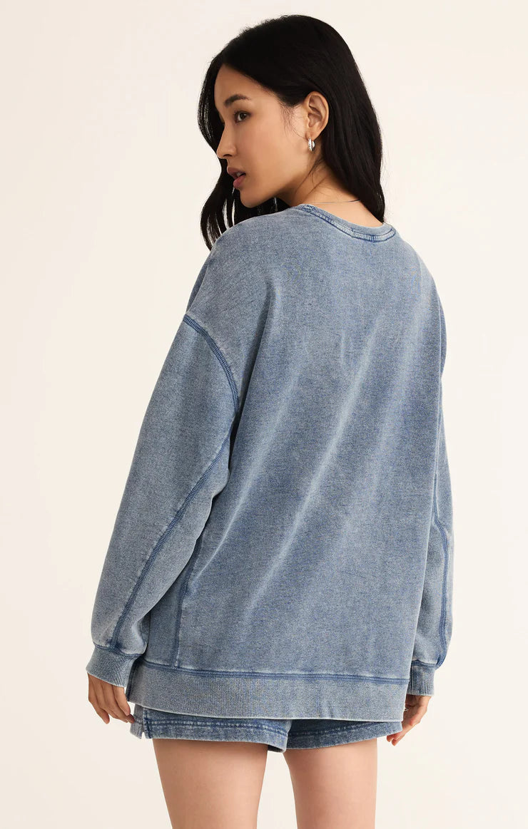 Z Supply Medium Indigo Denim Modern Weekender