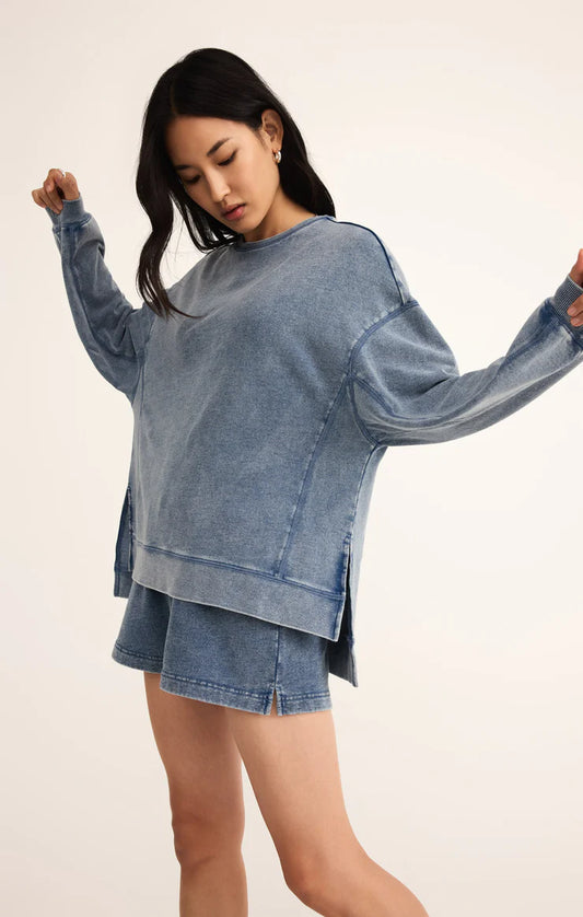 Z Supply Medium Indigo Denim Modern Weekender