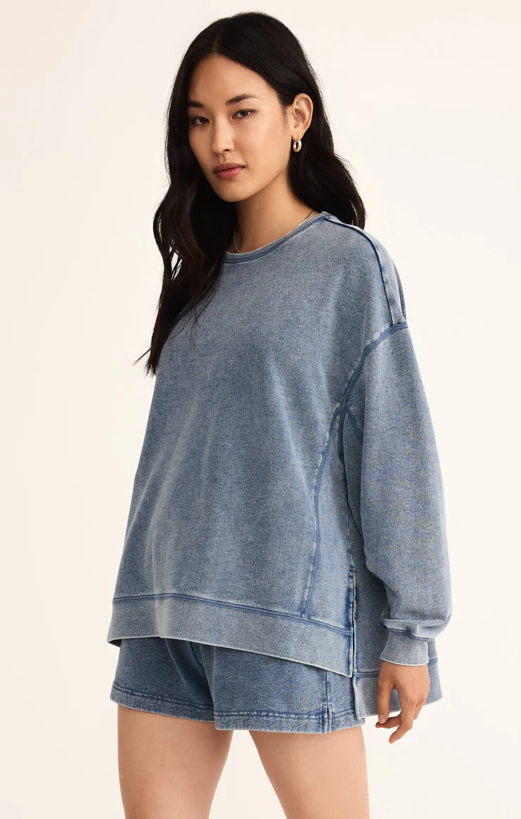 Z Supply Medium Indigo Denim Modern Weekender