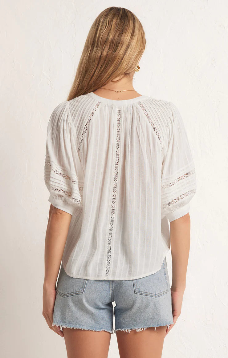 Z Supply Elliot Lace Inset Top