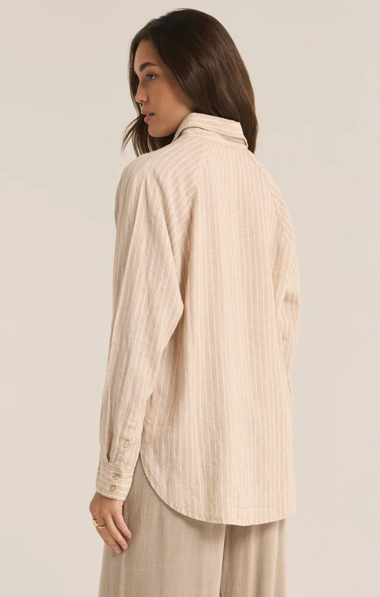 Z Supply Perfect Linen Stripe Top