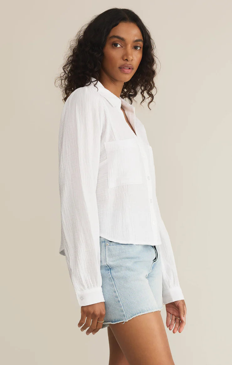 Z Supply Campo Button Up Gauze Top