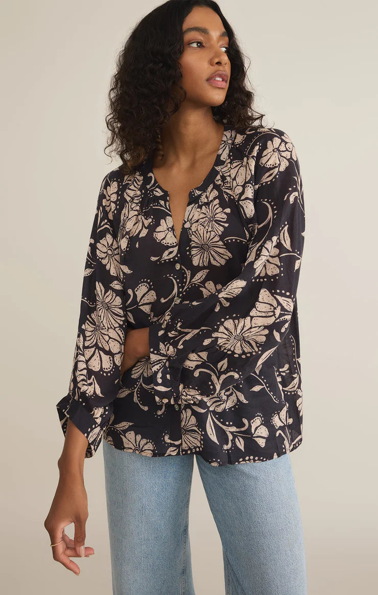 Z Supply Wren Ari Floral Blouse