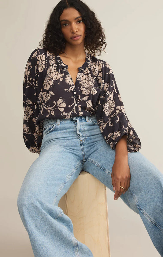 Z Supply Wren Ari Floral Blouse