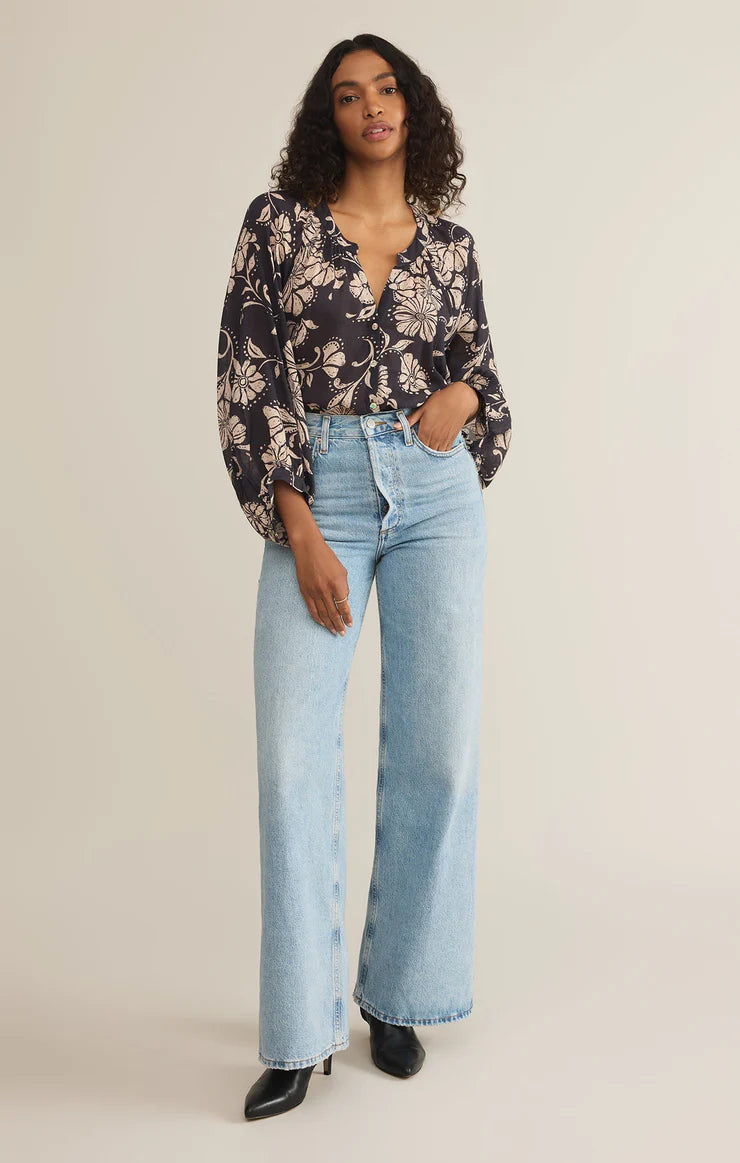 Z Supply Wren Ari Floral Blouse