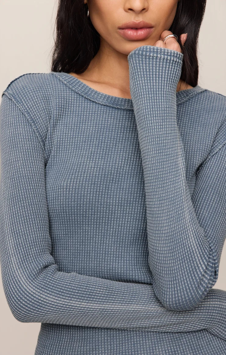 Z Supply Mineral Blue Arlet Mini Thermal Top