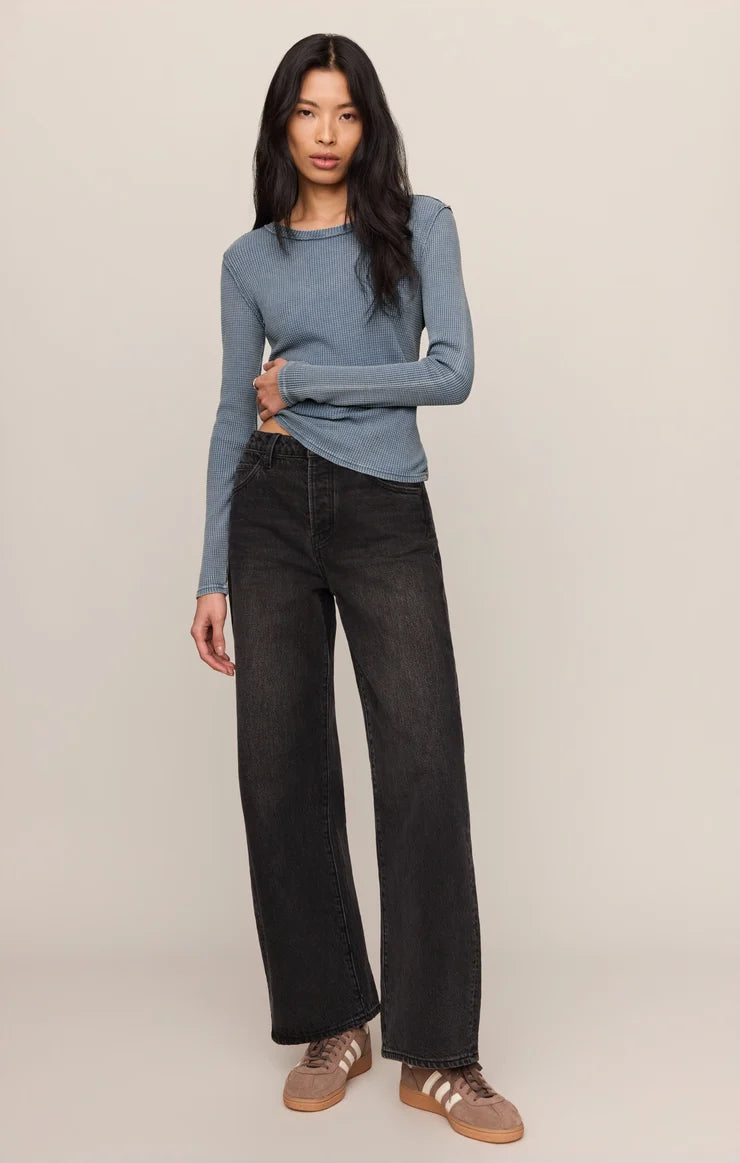 Z Supply Mineral Blue Arlet Mini Thermal Top