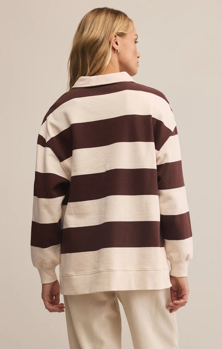 Z Supply Rugby Brushed Fleece Henley