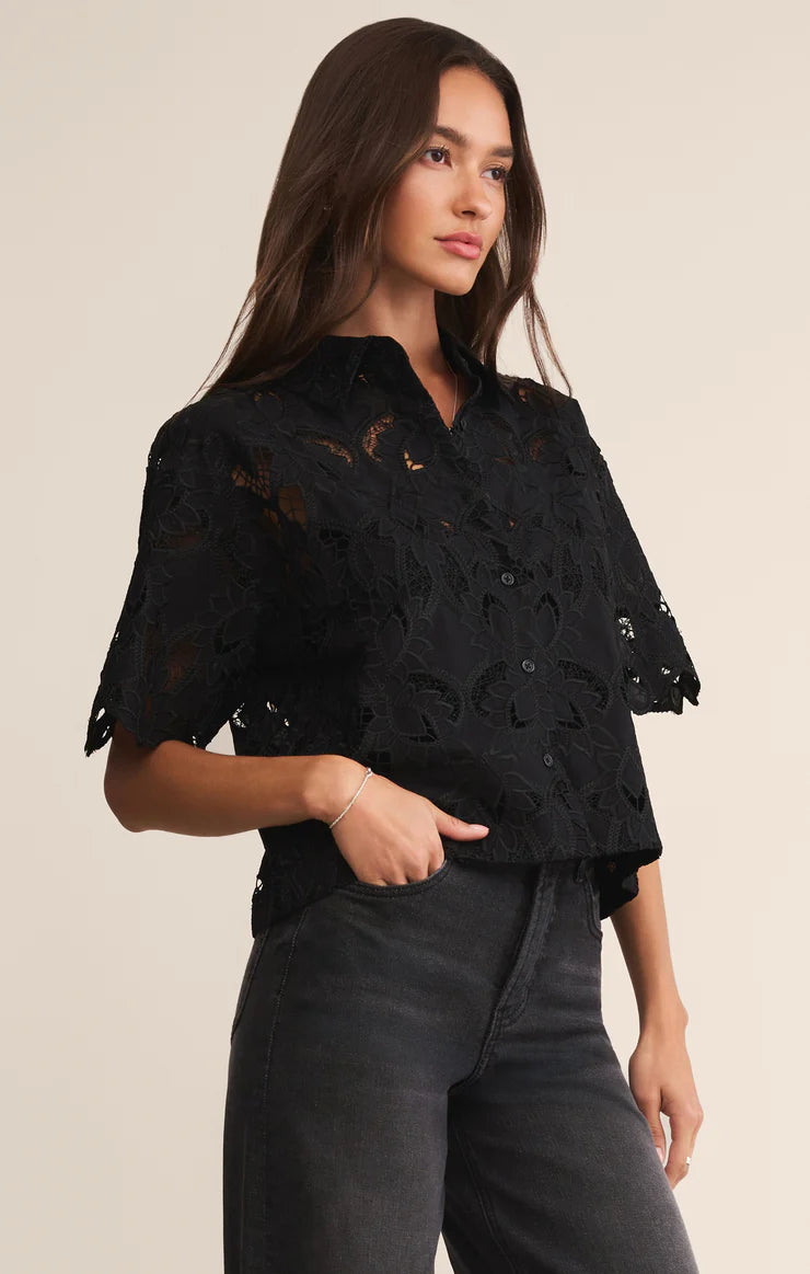 Z Supply Midnight Lace Top