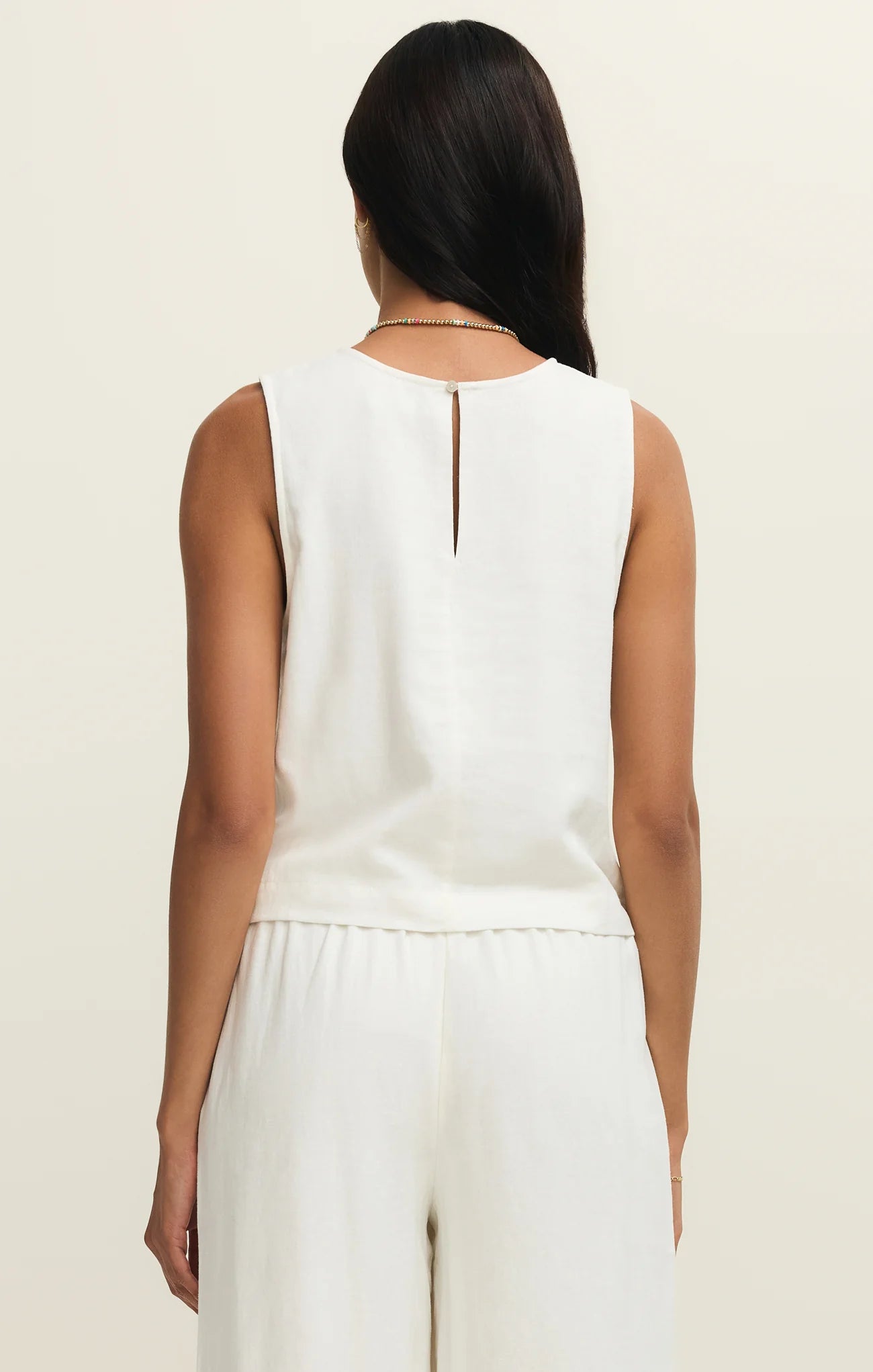Z Supply White Sloane Linen Top