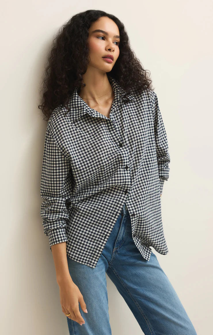 Z Supply Seaport Gingham Button Up
