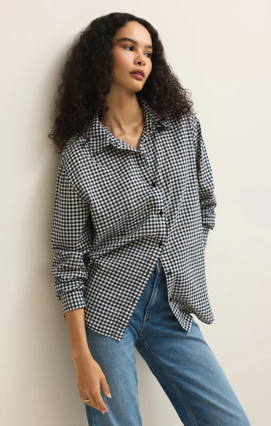 Z Supply Seaport Gingham Button Up