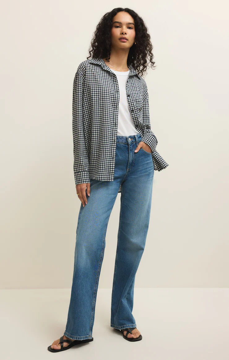 Z Supply Seaport Gingham Button Up