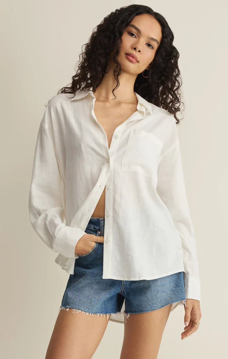 Z Supply The Signature Linen Top