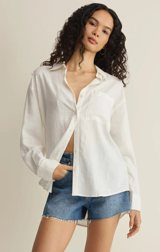 Z Supply The Signature Linen Top