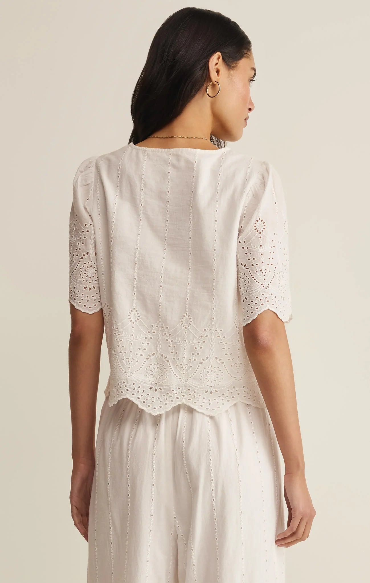 Z Supply Oceanside Embroidered Top