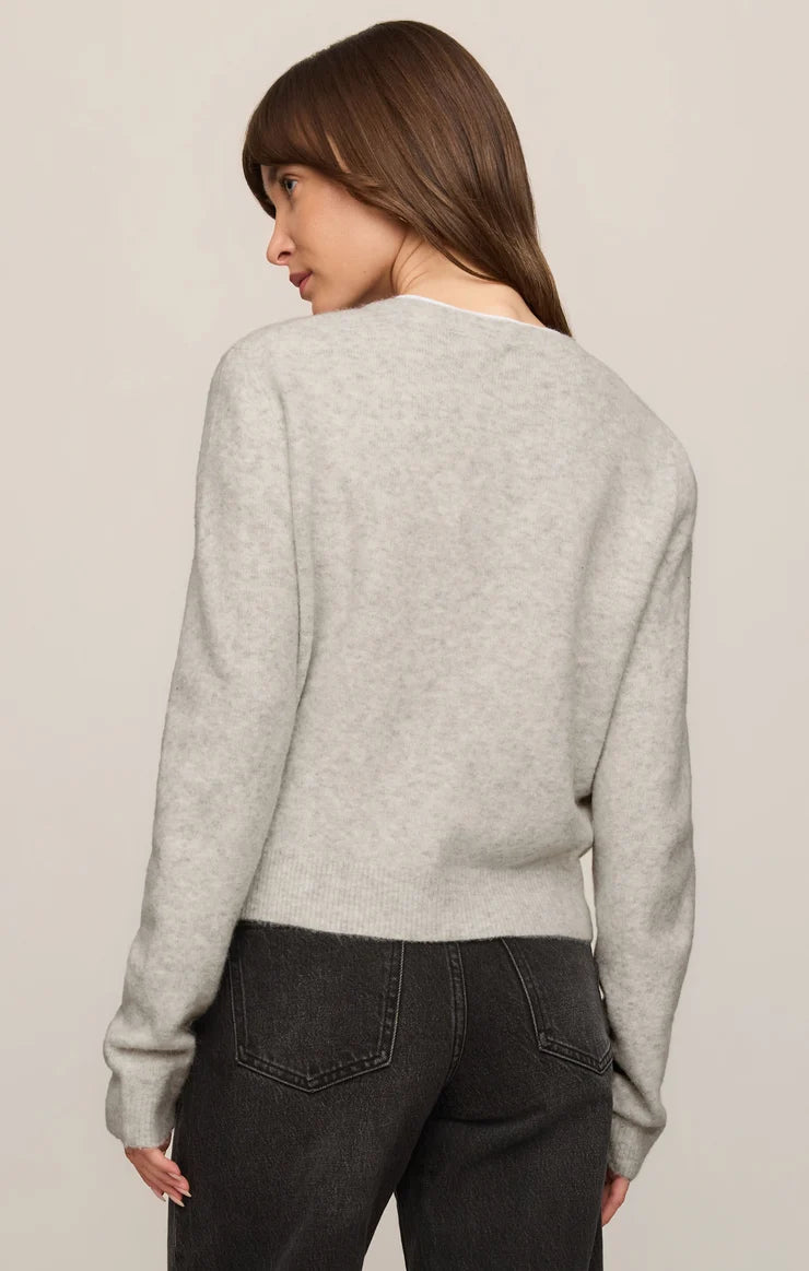 Z Supply Feather Grey Medina Cardigan