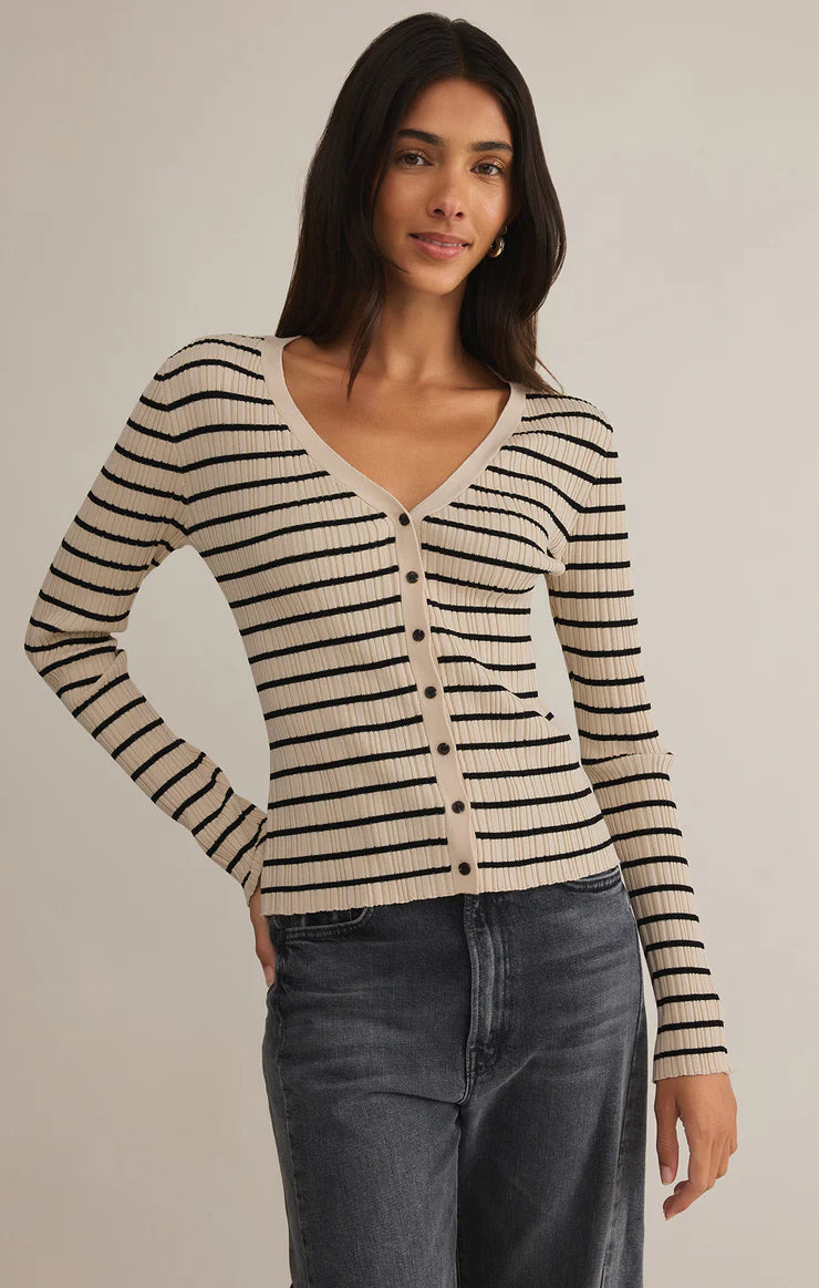 Z Supply Jordana Stripe Rib Sweater