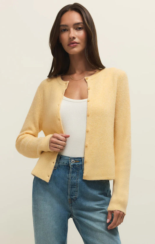 Z Supply Custard Medina Rib Cardigan