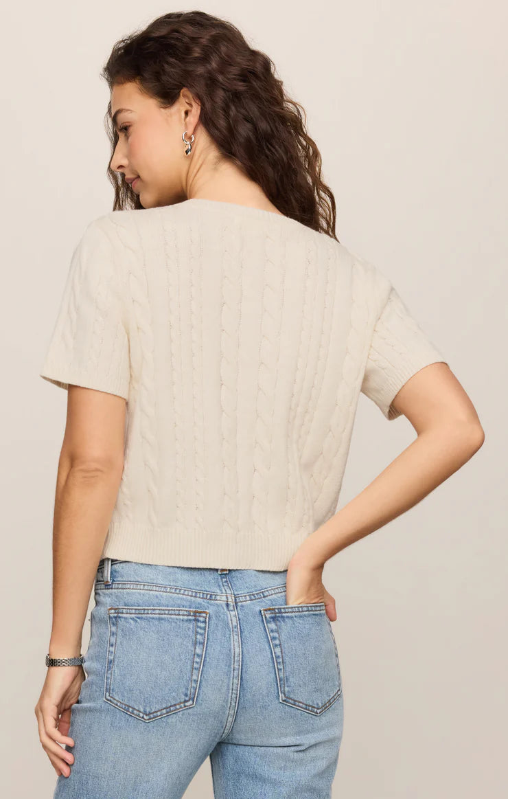 Z Supply Cera Short Sleeve Cardigan