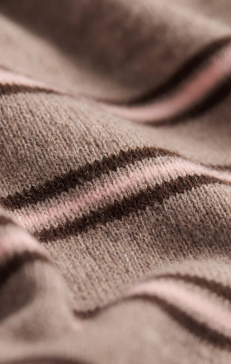 Z Supply Heather Ash Gatewood Stripe Sweater
