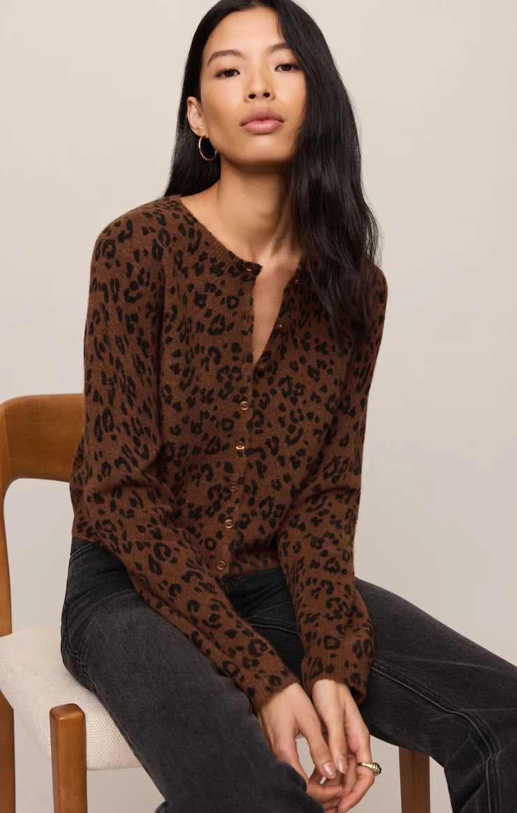 Z Supply Medina Leopard Cardigan