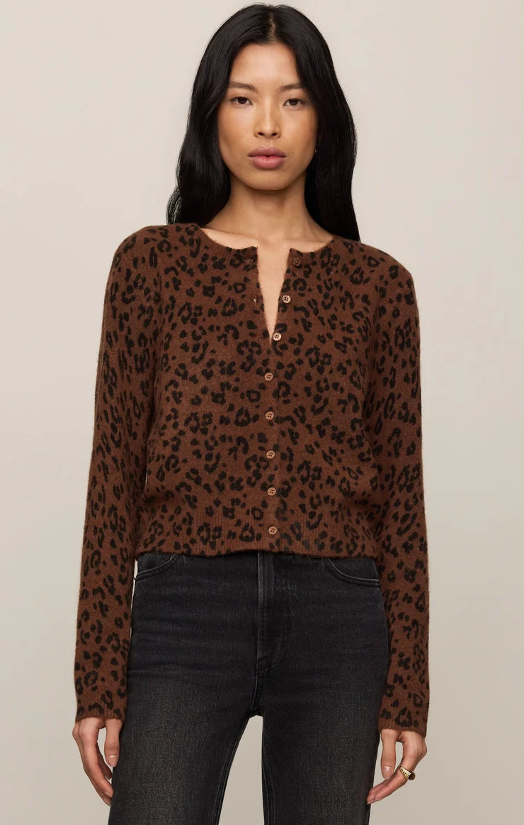Z Supply Medina Leopard Cardigan